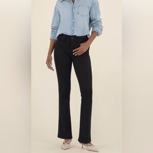 Kut from the Kloth High Rise Natalie Fab Ab Bootcut Black Jeans 10